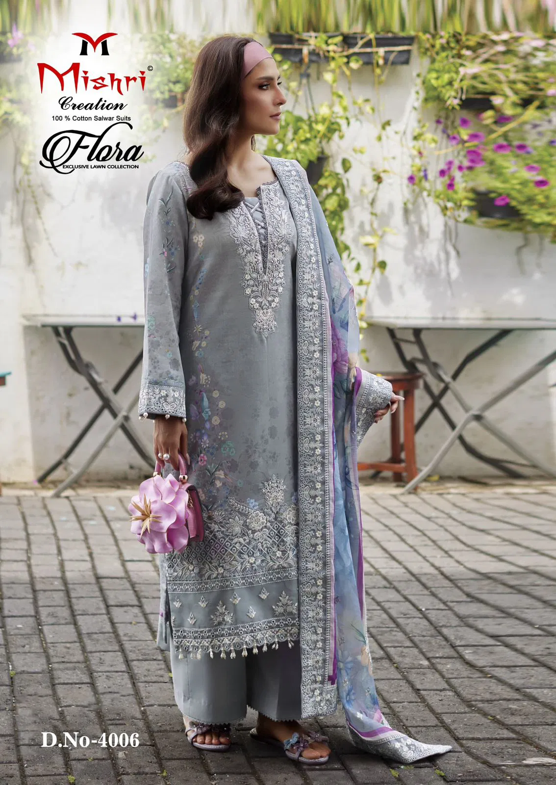 Flora 4 By Mishri Lawn Cotton Printed Wholesale Dress Material Suppliers In Mumbai